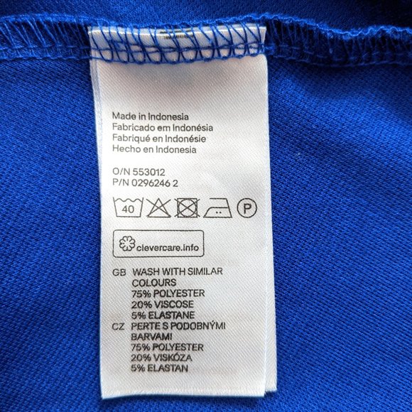 H&M Royal Blue Sleveless Tank Mini Dress - Picture 4 of 7